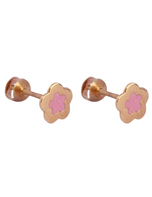 Imagen de producto Broqueles Mon Caramel de oro 14 K con acabado brillante