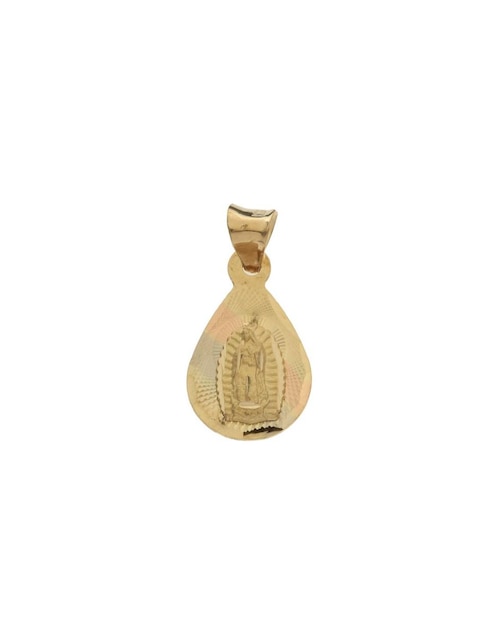 Medalla ovalada Mon Caramel virgen de guadalupe 14 K