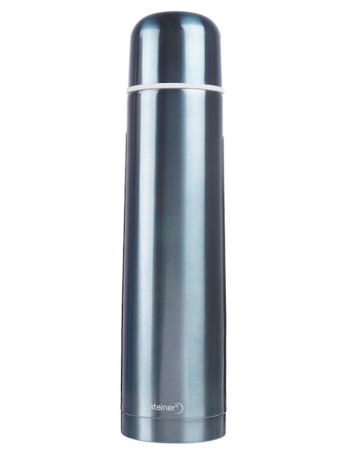 Termo de acero inoxidable con tapa rosca 1 L 1