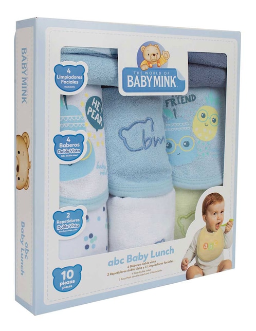 Set de baberos de algodón 10 piezas 1