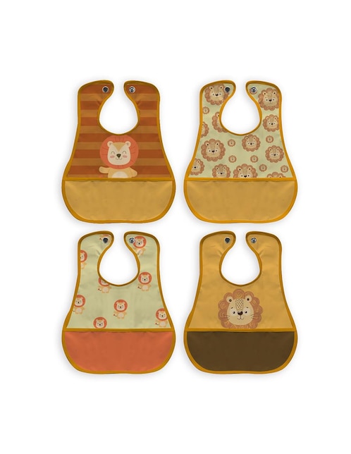 Babero Beikia estampado animal print