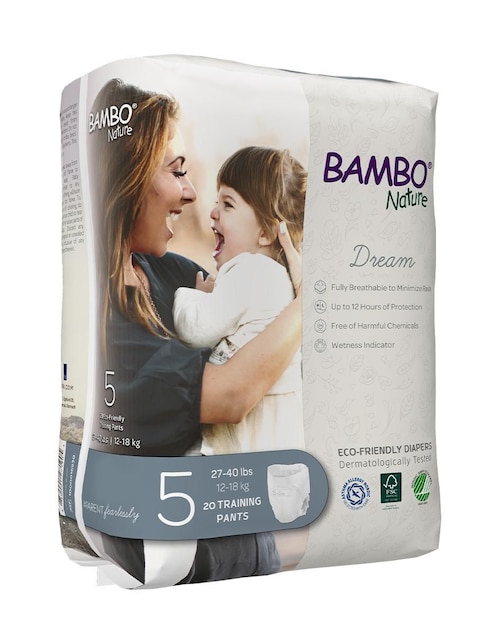 Calzón Entrenador Bambo Nature Dream 20 piezas Etapa 5
