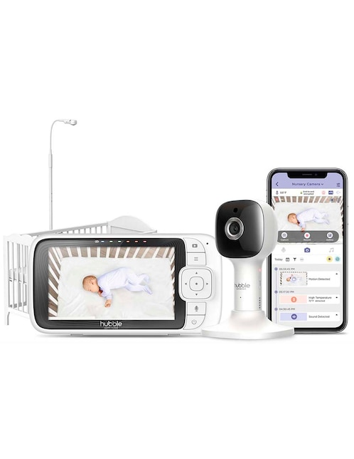 Monitor con cámara para bebé Hubble hcsnpskywb