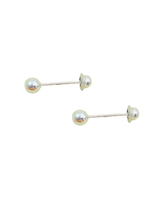 Broqueles de esfera Oro Angelus de oro blanco con acabado brillante