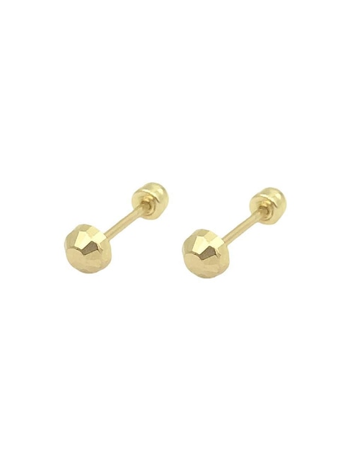 Broqueles Mancini de oro amarillo 18 K con acabado brillante