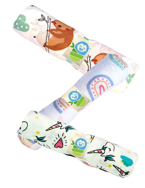 Cobija de tejido punto Babybamboo para bebé niña