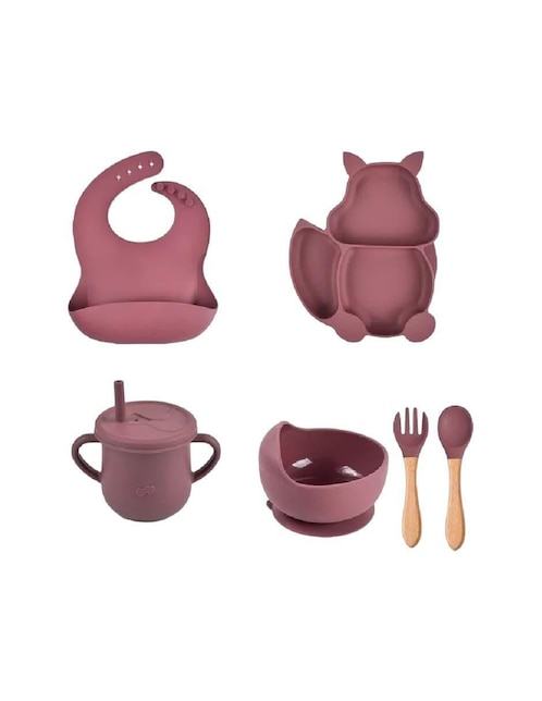 Set alimentación Genérica de silicona 6 piezas