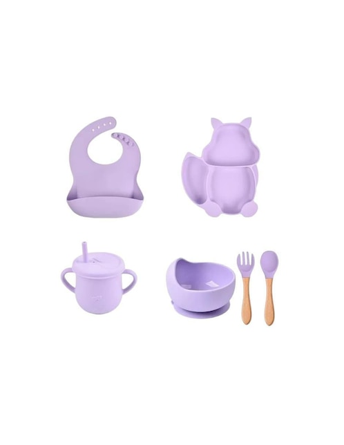 Set alimentación Genérica de silicona 6 piezas