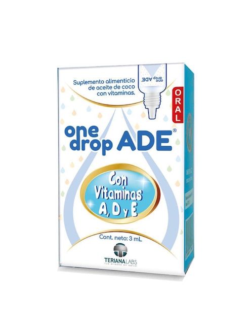 Vitamina Onedrop Ade frasco 3 ml para bebé