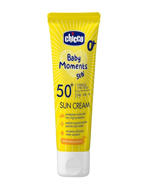 Bloqueador solar FPS 50+ Chicco Baby Moments Sun 75 ml
