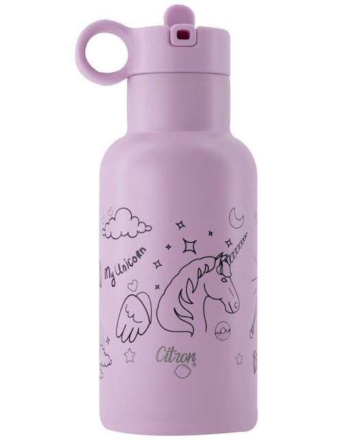 Termo Citron de acero inoxidable con tapa rosca 350 ml