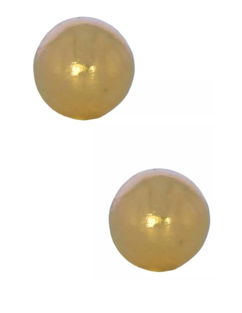 Broqueles de esfera de oro 14 K con acabado brillante Broqueles de esfera de oro 14 K con acabado brillante