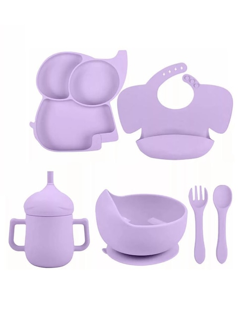 Set alimentación de silicona 6 piezas