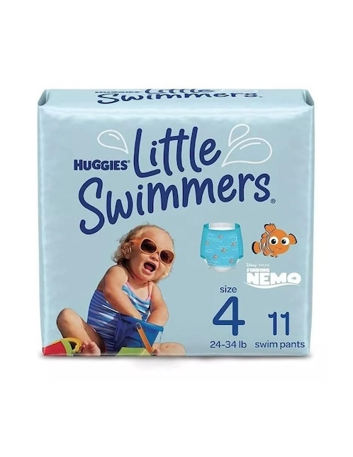 Pañal para natación Huggies etapa 4 bebé unisex con 11 piezas
