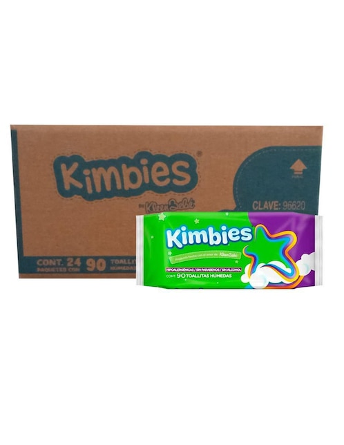 Toallas húmedas Kleenbebé Kimbies 24 piezas