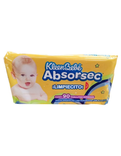 Toallas húmedas Kleenbebé Absorsec 24 piezas