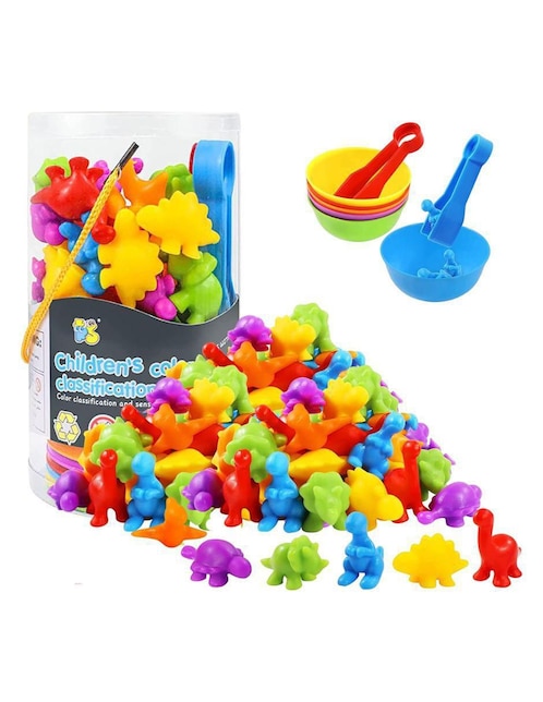 Juguete clasificador en forma de dinosaurio Bluelander juego didáctico unisex