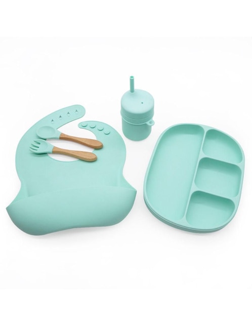 Set alimentación Happy Life de silicón 5 piezas