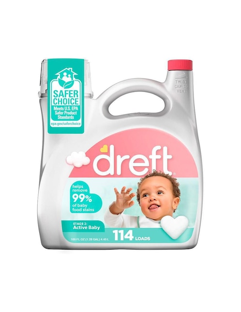 Detergente líquido Dreft 4.43 L