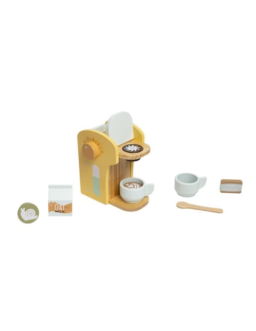 Set de café barista juguete de madera Pearhead juego entretenimiento unisex