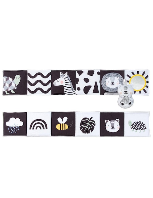 Libro Savannah Blanco Y Negro Taf Toys juego didáctico infantil unisex