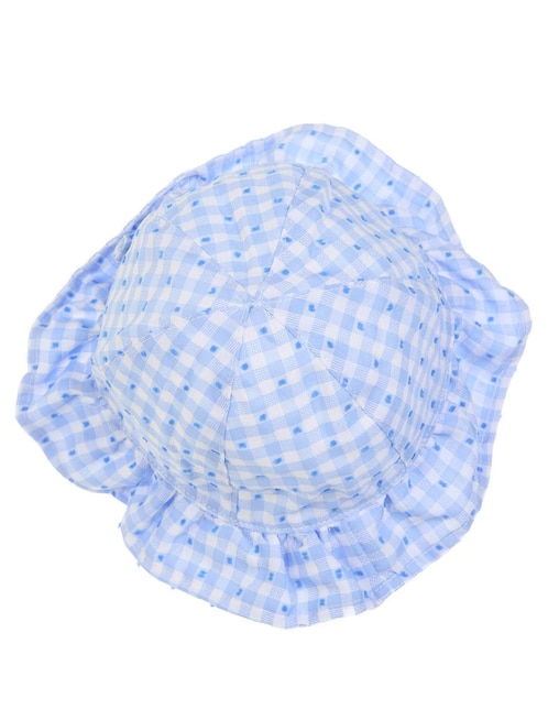 Sombrero Mon Caramel estampado a cuadros
