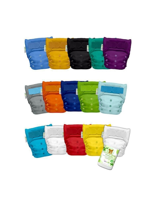 Pañal ecológico de tela Ecopipo etapa 6 unisex con 16 piezas