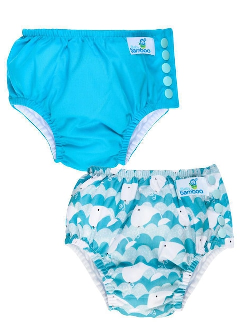 Pañal para natación etapa 4 bebé unisex con 2 piezas 1