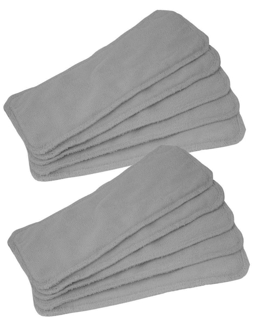Paquete protectores babybamboo absorbentes para pañal ecologico "etapa" 1 y 2 bebé unisex "con" 10 "piezas"