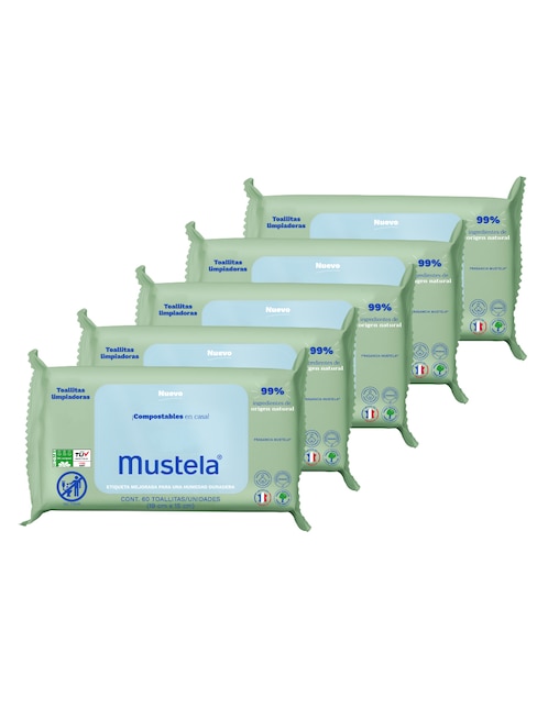 Toallas limpiadoras Mustela 5 piezas