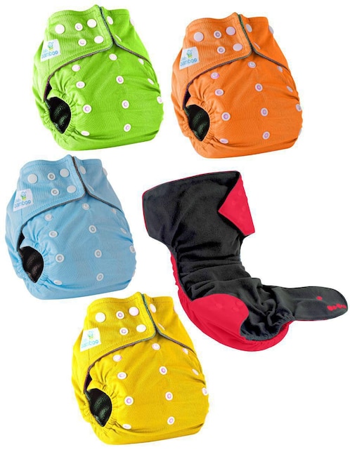 Pañales Babybamboo etapa 4 bebé unisex con 5 piezas