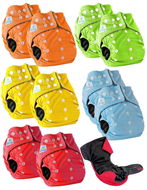 Pañales Babybamboo etapa 5 bebé unisex con 10 piezas