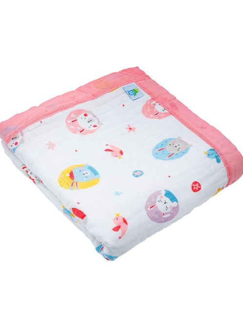 Cobija de tejido suave Babybamboo Muselina de 6 capas algodón bebé