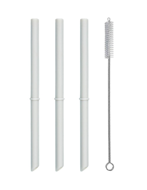 Set popote Popyum de silicón con 4 piezas