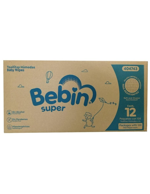 Set de toallas húmedas Bebin 12 piezas
