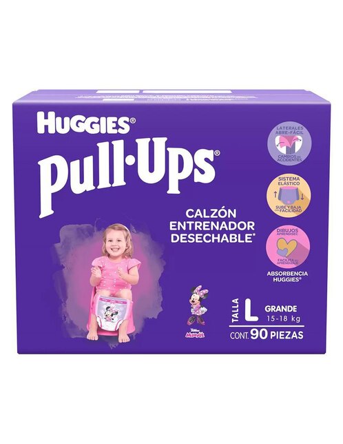 HUGGIES Pañales para bebé Huggies etapa 5 para niña con 90 piezas