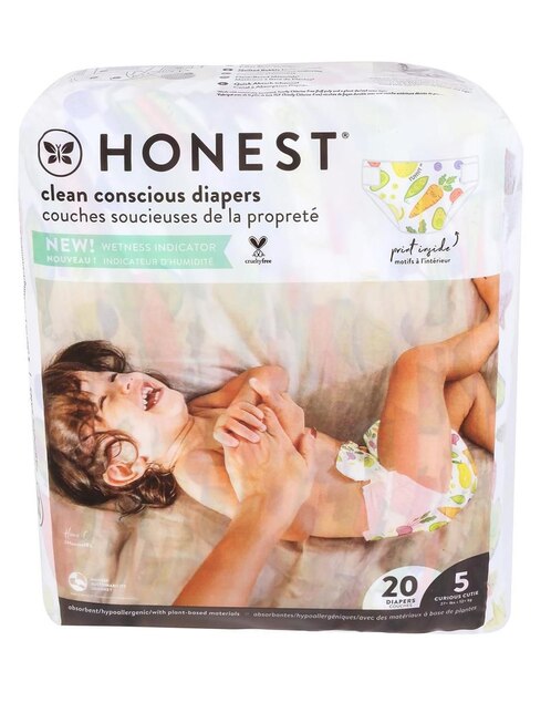 Pañales para bebé Honest etapa 5 bebé unisex con 20 piezas