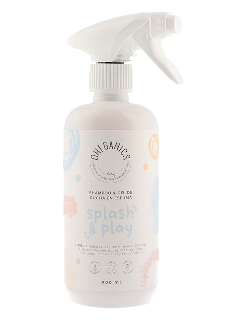 Shampoo para cabello splash and play oh! ganics 500 ml