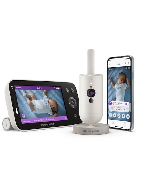 Monitor con cámara para bebé avent scd973/37