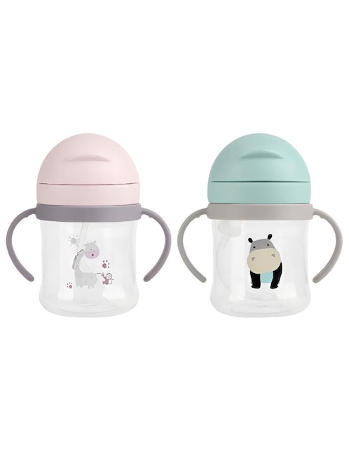Vaso entrenador de silicón con 2 piezas 1