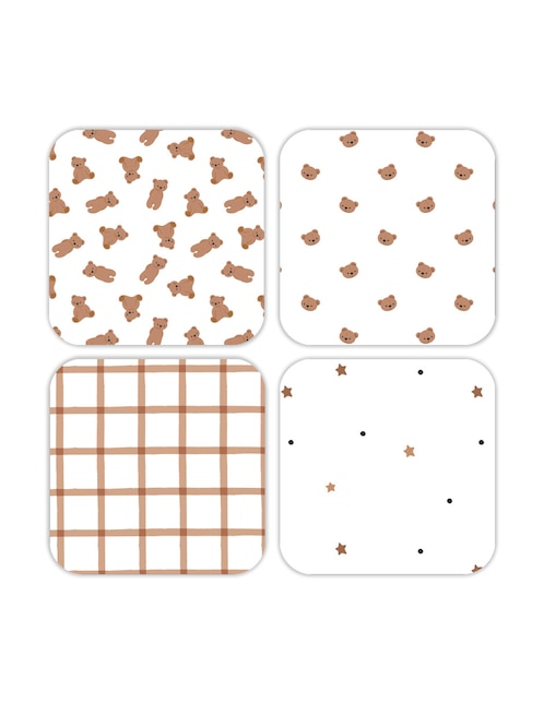 Set baño mon caramel 4 piezas para unisex