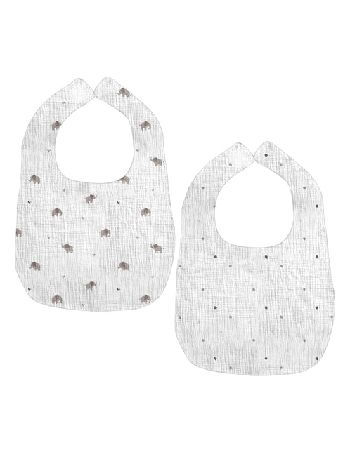 Set babero de algodón 2 piezas 1