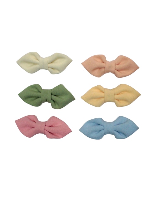 Set de 6 moños para cabello 1