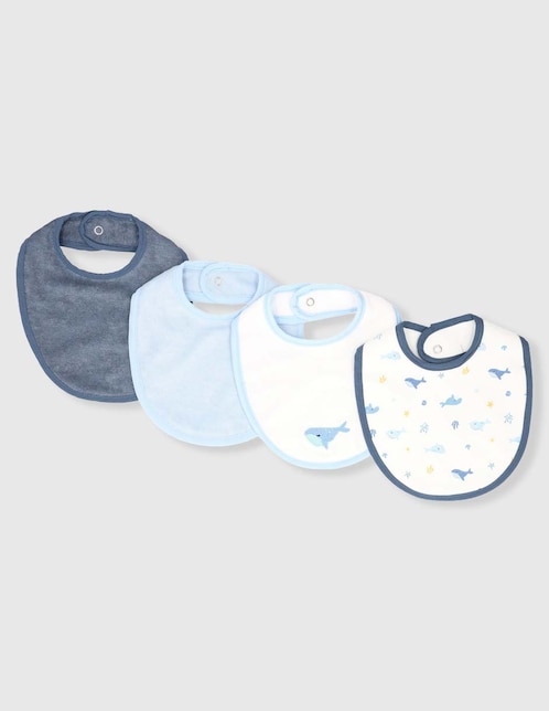 Set babero Mon Caramel 4 piezas