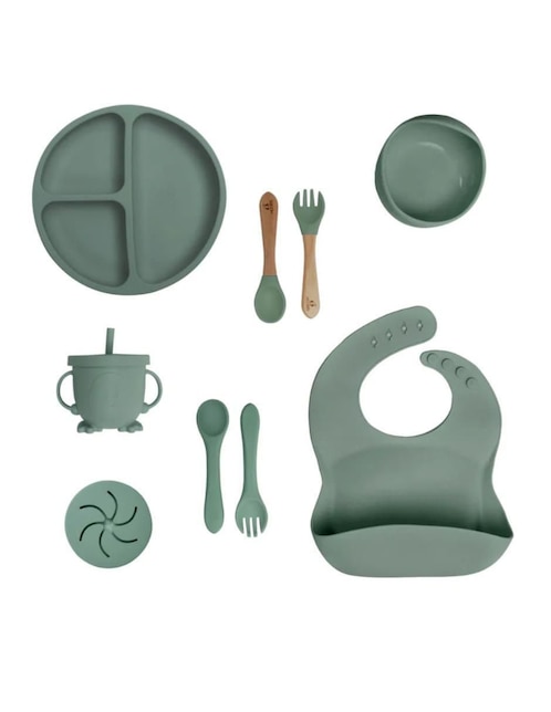 Set alimentación Belug de silicón 9 piezas