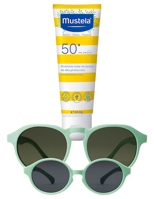 Kit de protector solar FPS 50+ kit protección solar de verano 3 piezas Mustela