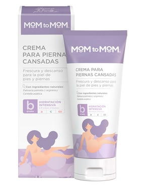 Crema para piernas recomendada para desinflamar y relajar de día y noche Mom To Mom para todo tipo piel
