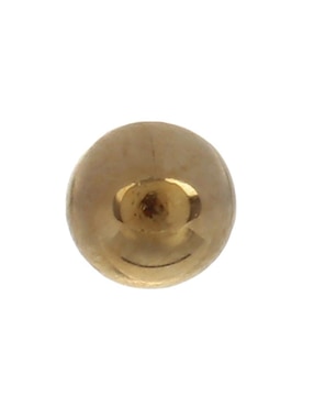 Broquel Mon Caramel De Oro Amarillo 14 K Perla