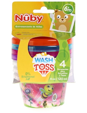 Nuby Recipientes Para Bocadillos Wash Or Toss