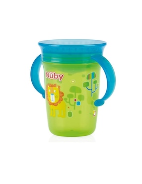 Vaso Entrenador Nuby Antiderrames 360°, 8 Oz